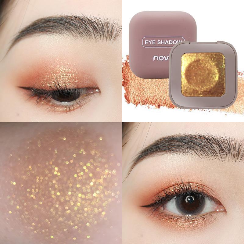 Spazio cowboy cosmico Evidenziatore Occhi Glitter Ombretto monocromatico Tavolozza Shimmer Satin Trucco Tavolozza Ombretto Kit evidenziazione