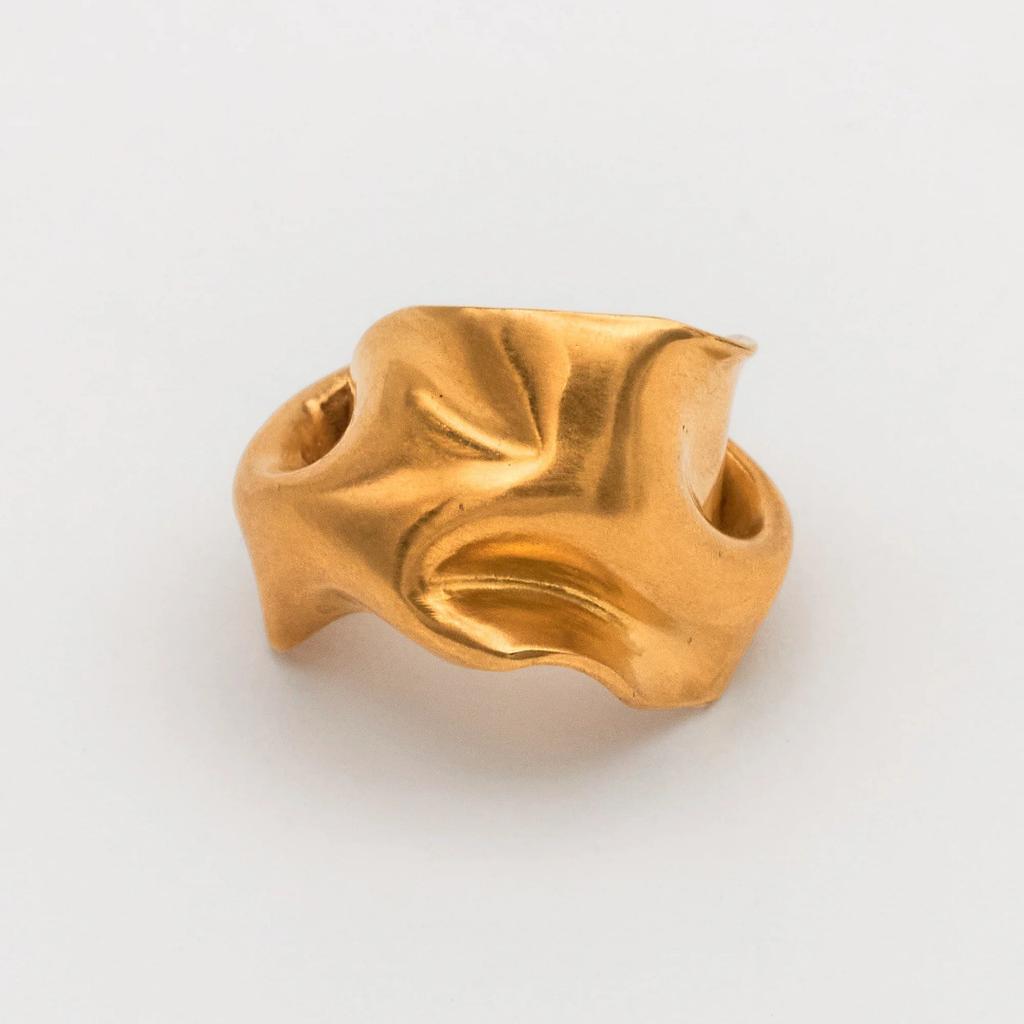 Irregular Texture Pleated Ear Bone Clip Fashion Personality Niche Design High-End Ear Clip Women
