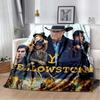 Yellowstone Warm Blanket for Living Room Bedroom Bed Sofa Couch Office Gifts Flannel Throw Blankets