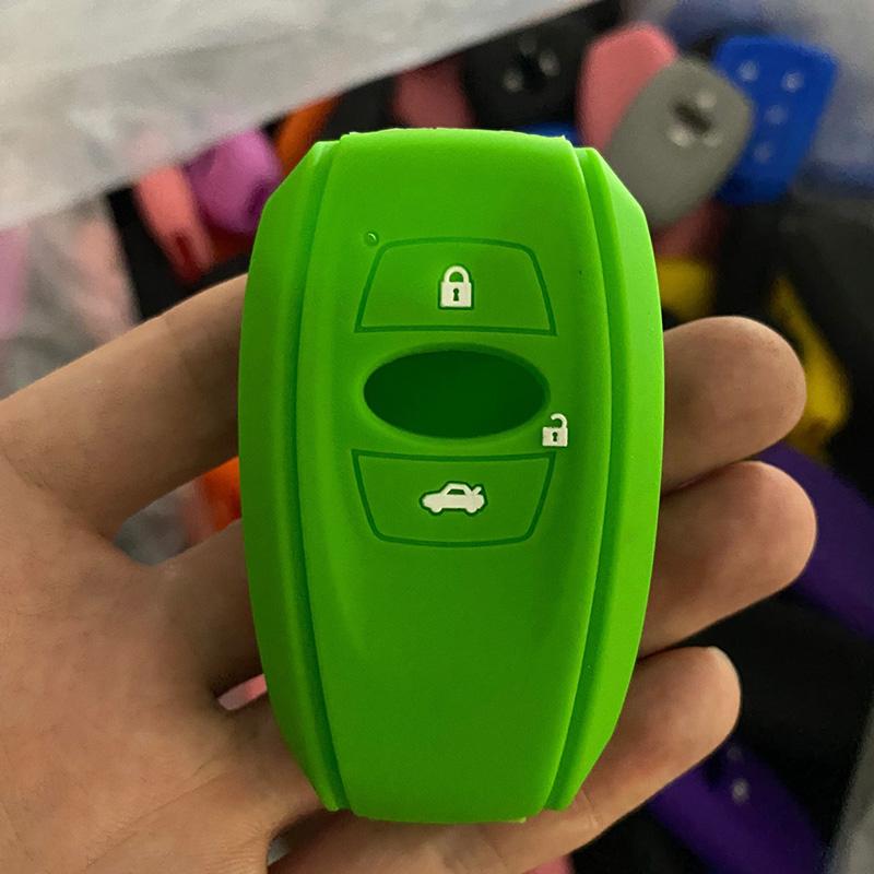 ZAD silicone rubber car key case cover shell for subaru Legacy impreza forester xv trezia BRZ wrx levorg outback 3 buttons key