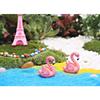 Decorative Pvc Flamingo Ornament Keychain Cake Topper Small Landscape Figurine