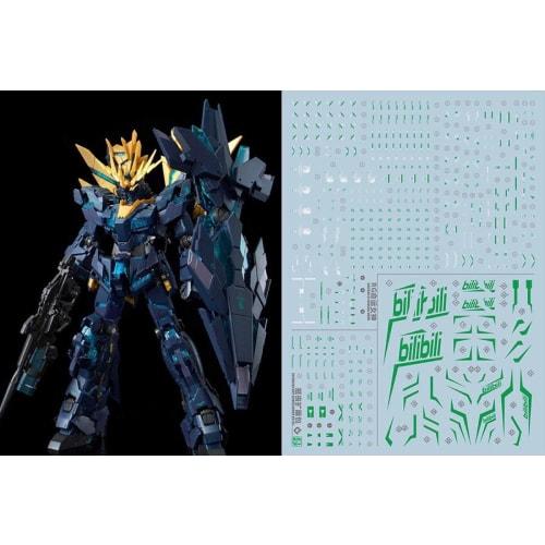 

Green plating!! HG RG MG PG RE HiRM Robot MS Detail-up Water-slide Decals (for RG 1/144 RX-0N Unicorn Gundam 02 Banshee Norn Final Battle Ver.)