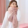 Thicken Warm Shawl Scarves Solid Color Neck Protector Fashion Neck Collar Warmer  for Women