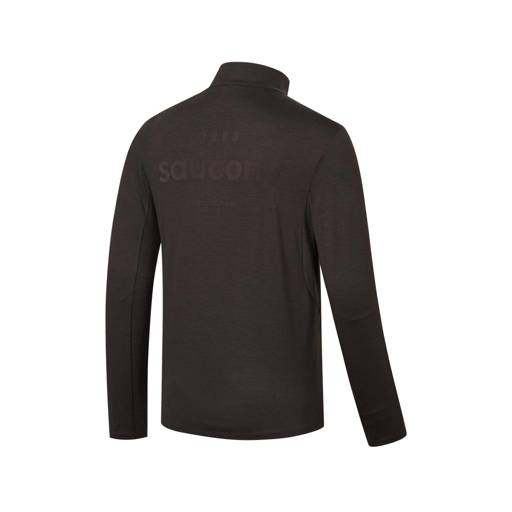 Saucony Urban Lifestyle Series Original Feather Space Walking Logo Stand Collar Pullover Comfortable Long Sleeve T-Shirt Men Tops SA2250HZ12L-CO078