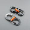 5Pcs Outdoor Camping Carabiner 8 Shaped S Buckle With Lock  Buckle Key-Lock Tool