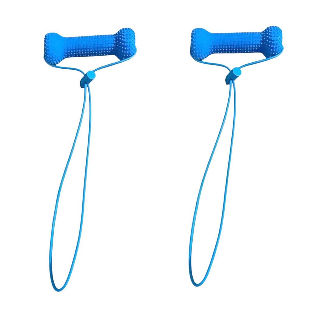 2Pcs Clean Mouth Prop Dog Toys Bite Resistant for Medium and Large Dogs Portable Canine