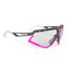 RUDY PROJECT DEFENDER Piyombo Sports Matte Fuchsia with 2 Photochromic Black Lenses Sunglasses, Frame/White/Bumper ImpactX® (SP527375-0001)