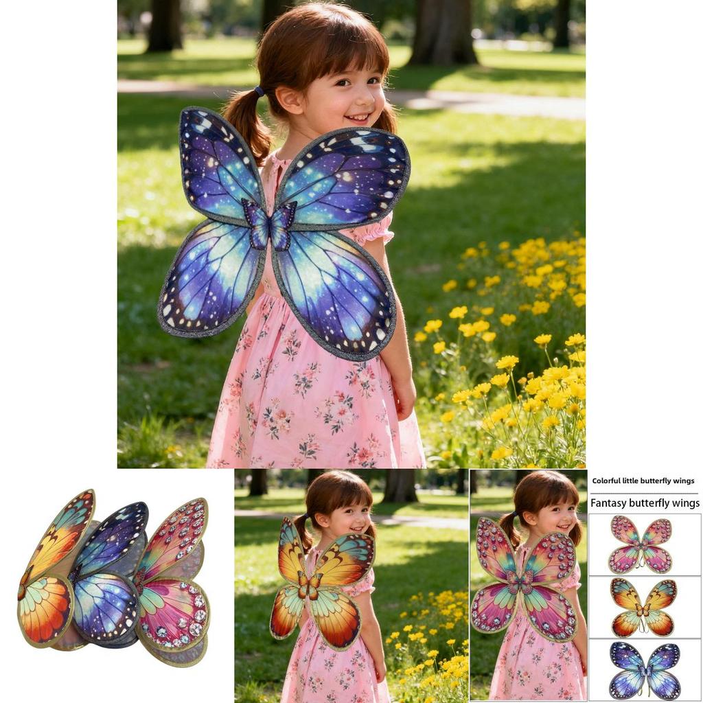 Kids Dress Up Angel Wings Fabric Material For Birthday And Themed Party Photoshoot