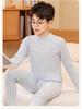 Children's Warm Autumn/Winter Underwear Set for Medium and Large Kids – Cozy Brushed Cotton Top & Trousers, Unisex, Thickened Two-Piece Set