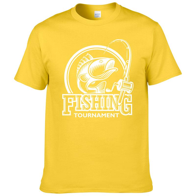 2024 Summer Fashion Fishing T-shirt Printed T Shirt Men 100% Cotton Short Sleeve Casual Streetwear Homme Tops Print Tees F06