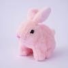 Electric Rabbit Toy Soft Plush Walking Barking Mouth Moving Ears Shaking Entertainment Birthday Gift Kids Smart Simulation Bunny Doll Kindergarten