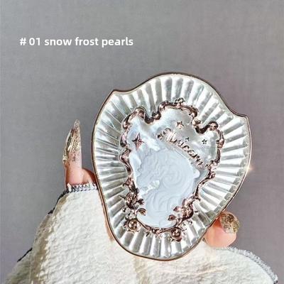 Flower Knows Unicorn Embossed Blush Matte Powder Blush for Natural Highlight Contour