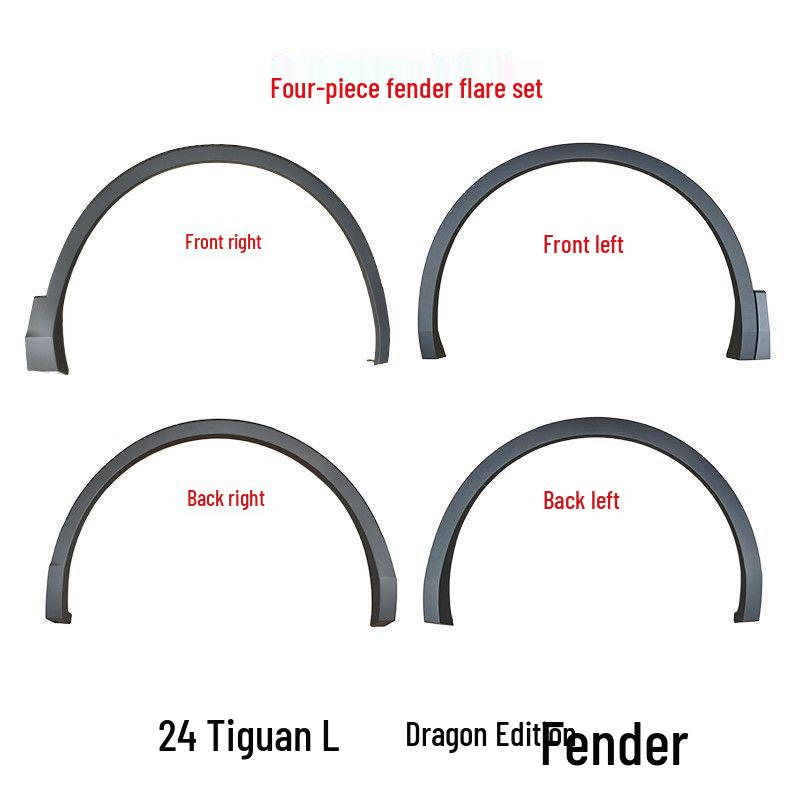 

Tiguan L Wheel Arch Fender Decorative Strip for 2017-2024 Models (Front and Rear) 17-21 Tiguan L Right Front Wheel