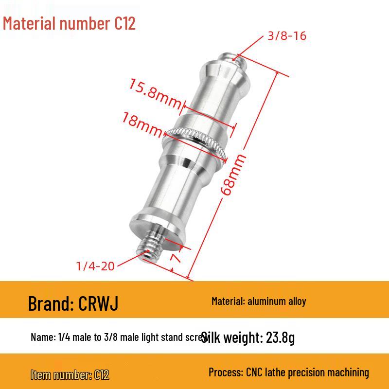 Swivel Head Tripod Light Stand with Interchangeable Mount