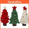 Adorable Small Green Wool Felt Christmas Tree For Cozy Seasonal Table Display