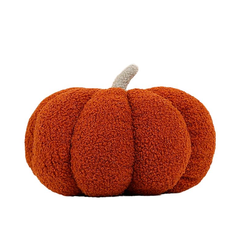 1825Cm Small Pumpkin Plush Pillow Stuffed Six Colors Plant Cushion Halloween'S Day Party Prop Plushie Home Decoration Gift