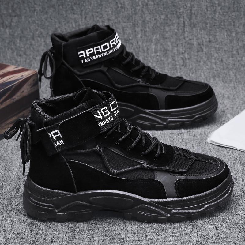 Winter High Top Work Sneakers Men's  Thick-soled Safety  Men's SportsMen SportsShoes Man Shoes Leather Casual Shoes