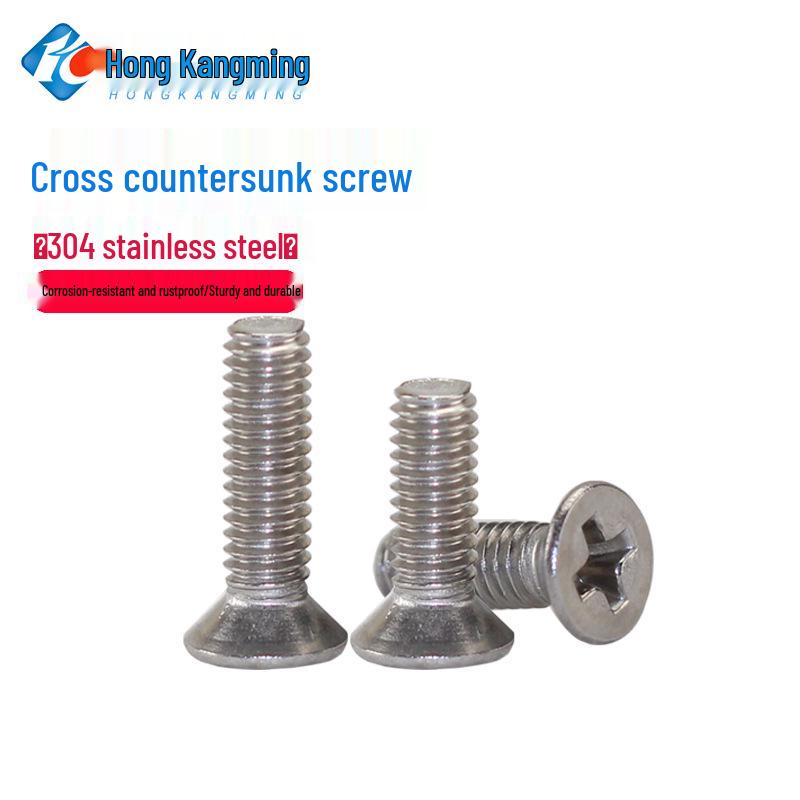 GB819 Stainless Steel 304 Phillips Flat Head Machine Screw M2-M6