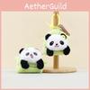 Charming Panda Keychain Plush Toy Fluffy Soft Stuffed Doll For Handbags