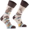 1 Pair Light Beige Capybara Sock Novel and Cute Cartoon Animal Men's Socks Socks with Interesting Colors