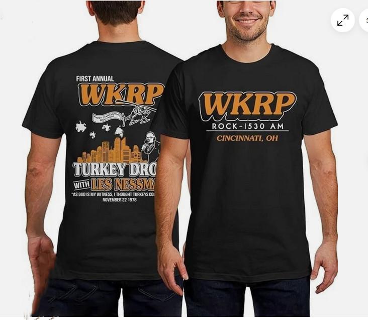 

First Annual WKRP Thanksgiving Day Turkey Drop Tshirt - WKRP Thanksgivings Shirt XL