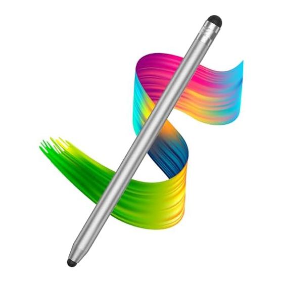 Stylus Pen for Touchscreens - High Sensitivity, High Precision, Replaceable Rubber Tips, Lightweight, Compact, No Charging/Setup Required -