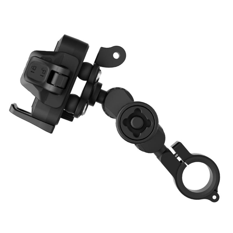 Motorcycle Phone Mount Holder Motorcycle Cellphone Mount, Bike Phone Handlebar Clamp with Anti Theft Lock