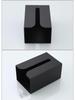 Universal Black Wall-Mounted Kitchen & Bathroom Paper Towel Dispenser Stand
