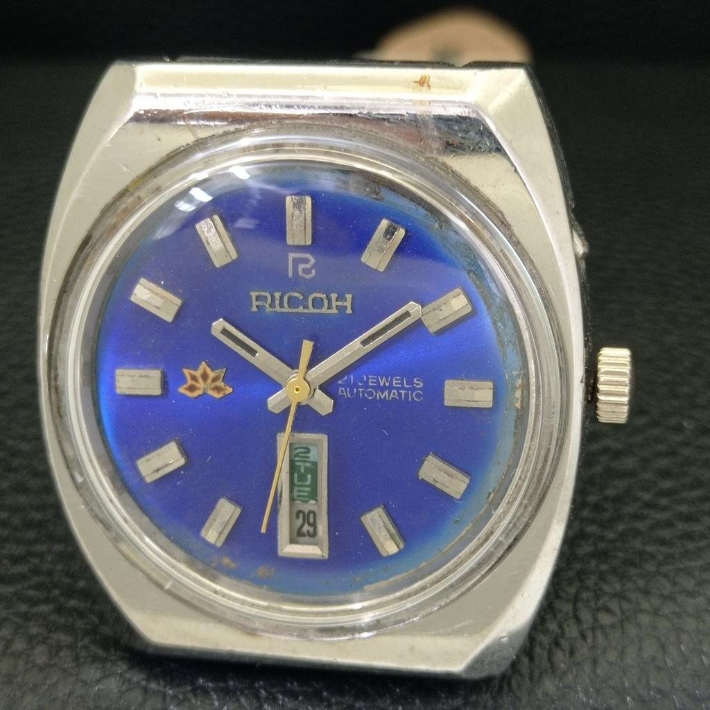 VINTAGE RICOH R31 AUTOMATIC JAPAN MENS ORIGINAL DIAL WATCH a703579-1 R213d-a703579