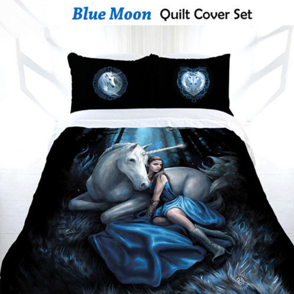 Gotická Fantasy Quilt Doona Anne Stokes Sada povlaků na přikrývku SINGLE DOUBLE QUEEN KING