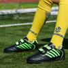 Kinder und Jugendliche, große Größe, stoßdämpfend, rutschfest, verschleißfest, Klettverschluss, kurzer Nagel, Outdoor-Fußballschuhe, Trainingsschuhe