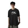 T-shirts Li Ning Unisexe Col Rond Coupe Droite Modérée ATSU493-1