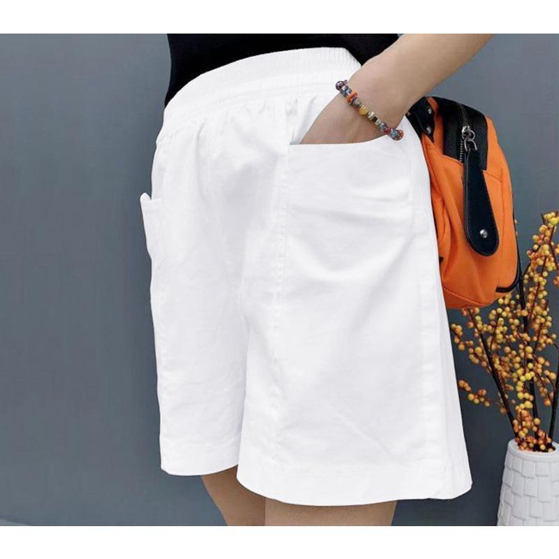 Cotton Sports Shorts Women's Summer Loose High-waisted Casual Wide-leg Five-point Pants