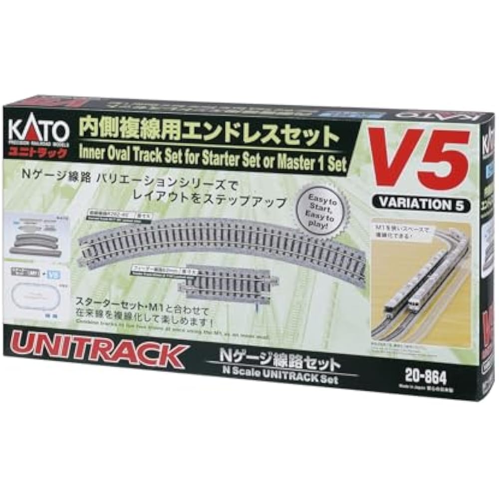 KATO (KATO) N gauge inner double track endless set V5 20-864 model train rail set