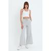 Women's Pocketed Slit Sweatpants Trousers