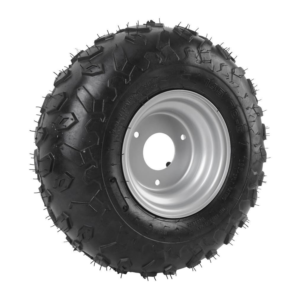 145 70 6 145x70 6 Tire Aluminum Alloy Tubeless Tyre for Mini Bike ATV Quad Off Road Go Kart Golf Cart