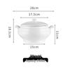 Double-Handled Ceramic Cantonese Stew Pot with Lid - Large Soup Bowl for Household or Hotel Use