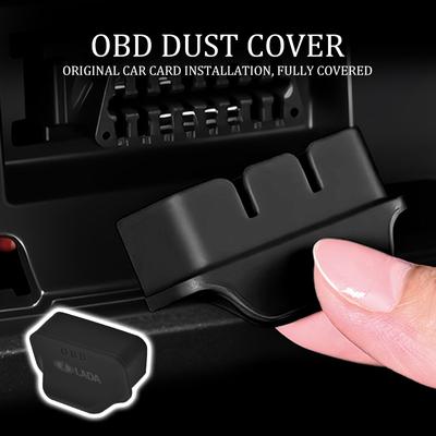 For Lada Car OBD Interface Protective Cover Silicone Obd Dust Cover Interior Accessories Samara Niva Vesta Granta Riva Priora