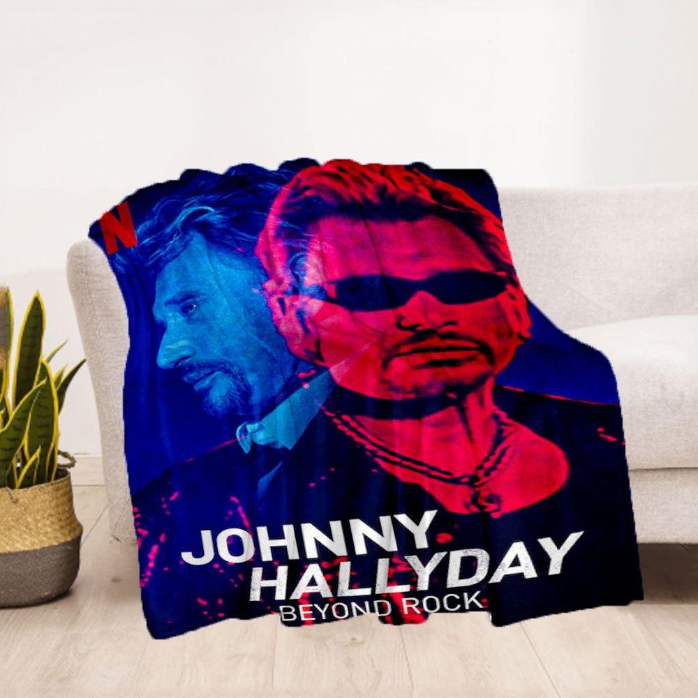 Johnny Hallyday Beyond Rock: Limited Edition Memorabilia SetBlanket Flannel Throw Blanket for Sofa, Bed, Travel, Camping, Office, Couch, Cha