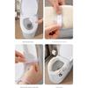 Soft Toilet Seat Cover Soft Fleece Fabric Quick Installation Slip Proof Base Winter Ready Bathroom Accessory