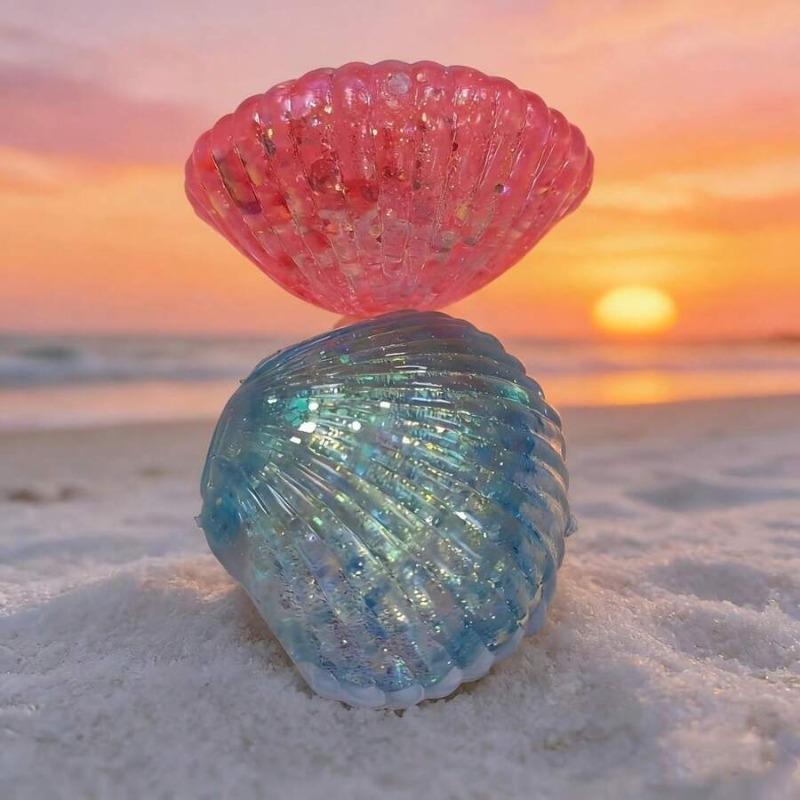 1pcs Maltose Shell Squishy Set – Shell Stress Relief Toys, Durable TPR Fidget For Anxiety