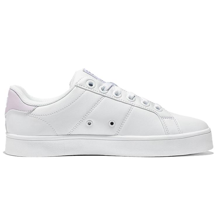 FILA Court Deluxe Low top Skateboard Shoes Unisex White Purple Korean Style 1TM00651D_151