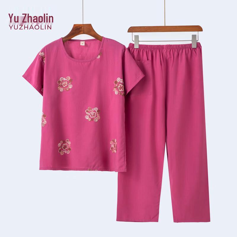 YUZHAOLIN Women s Loose Summer T-shirt & Shorts Set 3XL