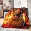 1 Pezzo Coperta in Flanella con Stampa Cartone Animato, Alta Qualità Confortevole per Tutte le Stagioni, Decorazione per la Casa, Calore e Comfort, Perfetta per Regalo di Natale Compleanno