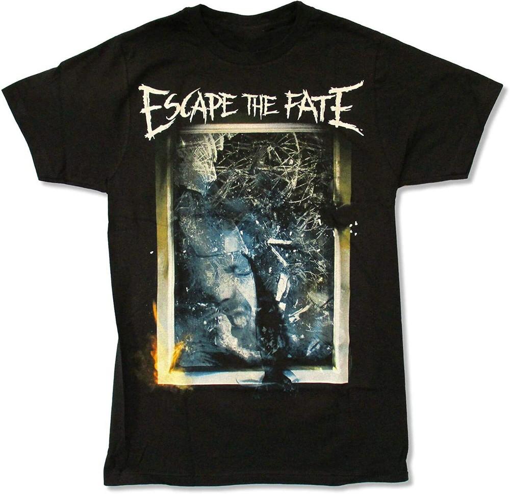 

Escape The Fate Window Image Short Sleeve Black All Size Shirt Unisex T-Shirt L