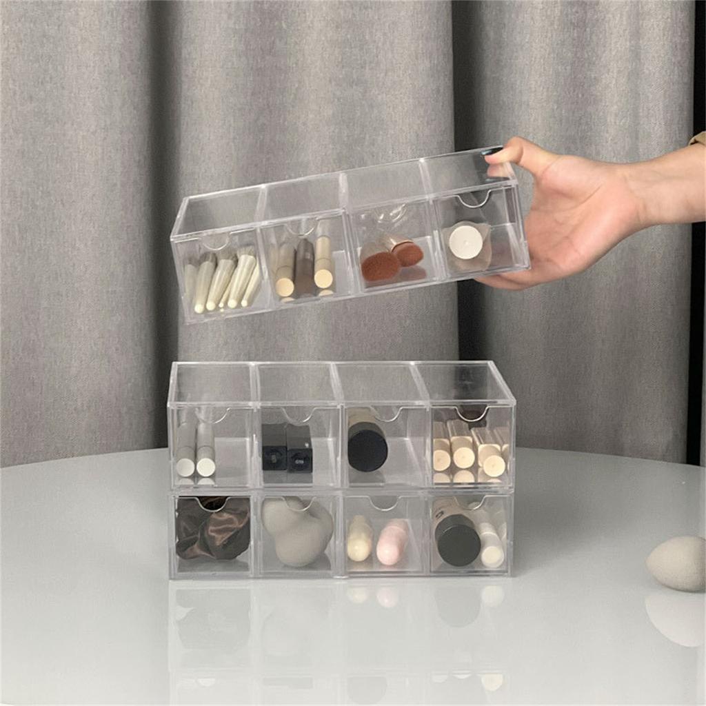 Drawer Style Transparent Jewelry Box Large Capacity Ring Earring Necklace Acrylic Jewelry Sorting Box Bedroom Jewelry Organizer