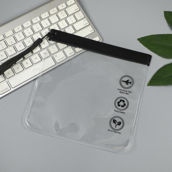 Resealable Toiletry Bag Leak Proof Clear Zip Bag Zipper Sealing Pouch Airport Security Travel Bag for Liquids Carry-on Regulations