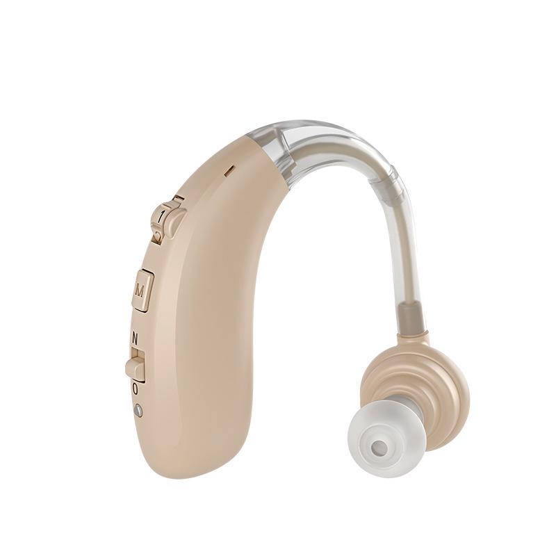 Rechargeable Behind-the-Ear Bluetooth Hearing Aid for Moderate To Severe Hearing Loss, Featuring Invisible Noise Reduction for the Elderly.