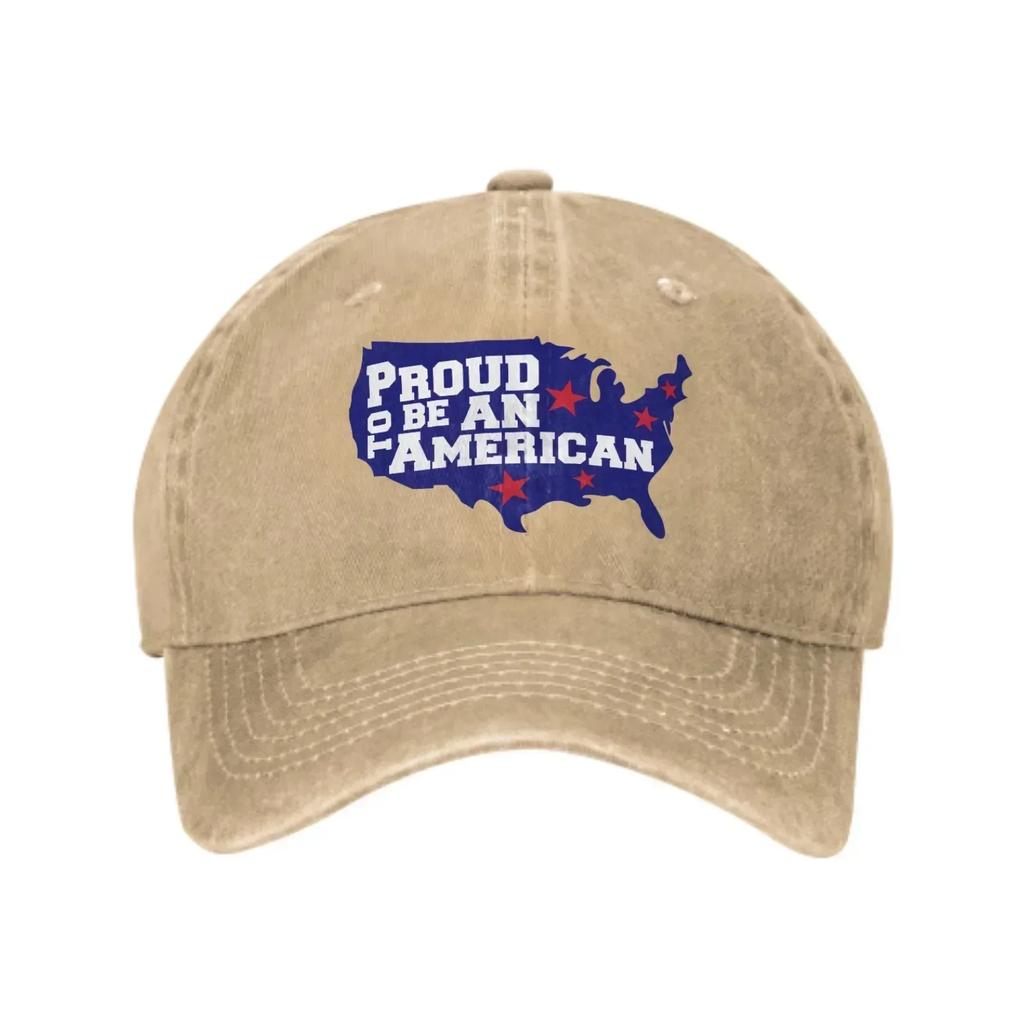Stolz darauf, ein Amerikaner zu sein Passform Unisex Damen Baseballkappen Used Gewaschene Kappe Vintage Outdoor Alle Jahreszeiten Reise Verstellbare Mütze
