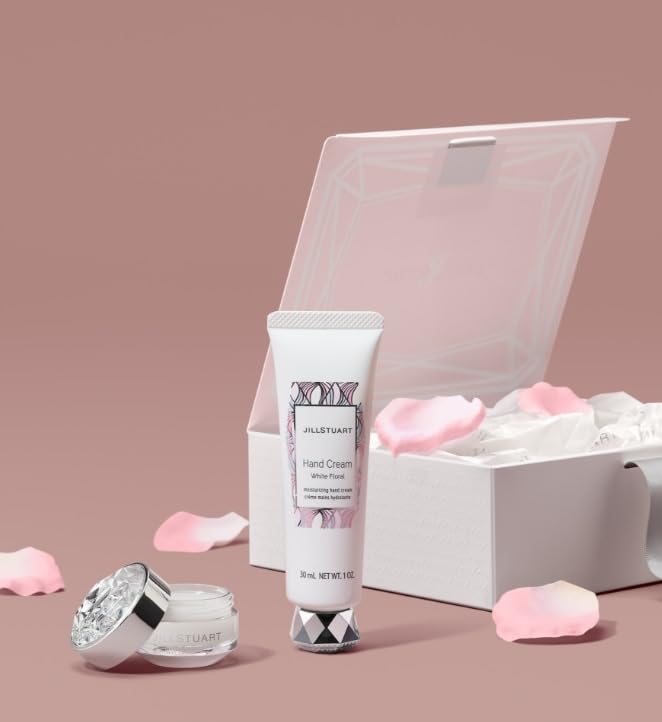 JILL STUART Lip Balm Hand Cream Set Cosmetics Birthday Present Gift Shopper Included Gift Box Included [Gift Set] &